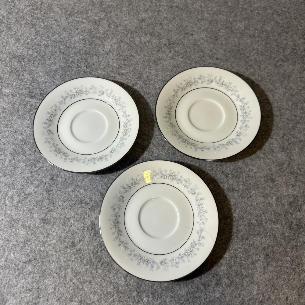 Contemporary Noritake Marywood‎ 2181 Japan Fine China Saucers Set of 3